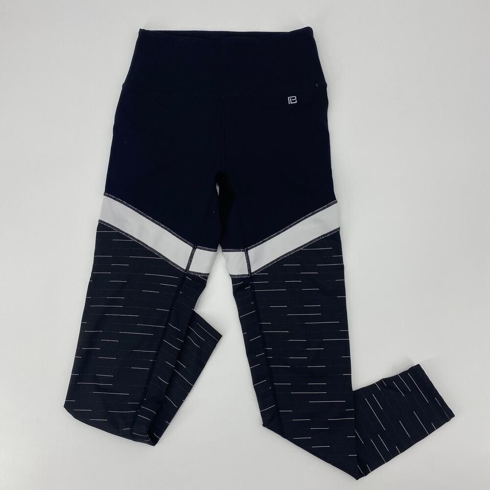 BODY LANGUAGE Leggings Womens Size S Athletic Mid Rise Print Ankle Leggings